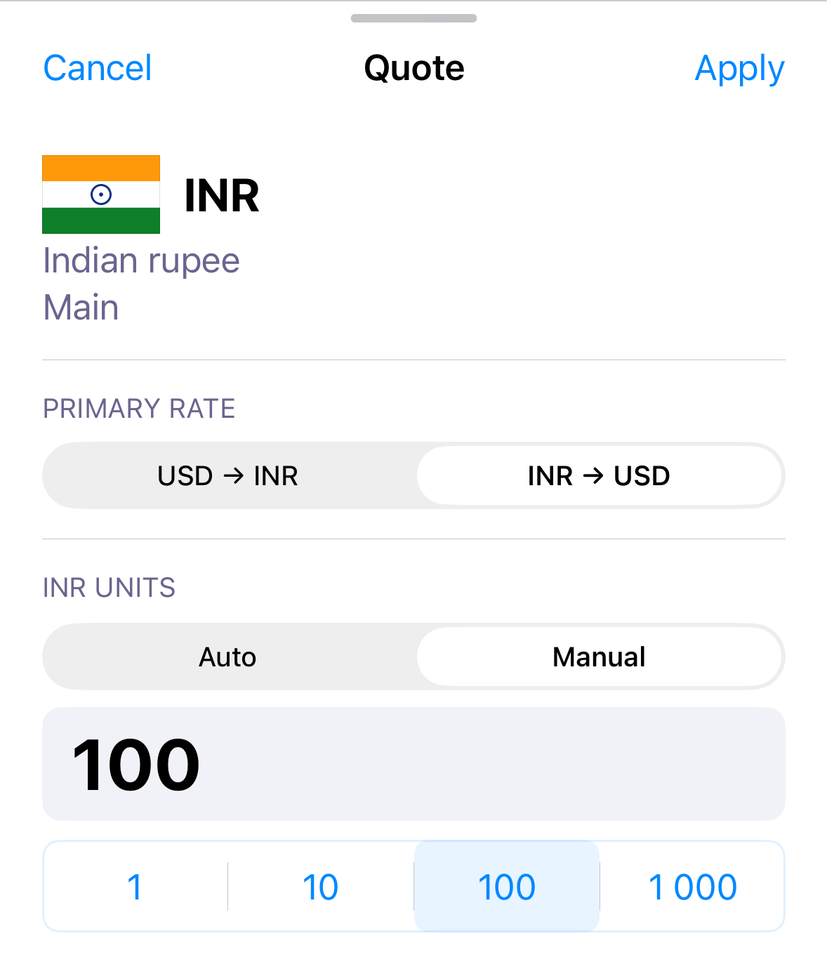 ExNook · iPhone · Choose the number of units