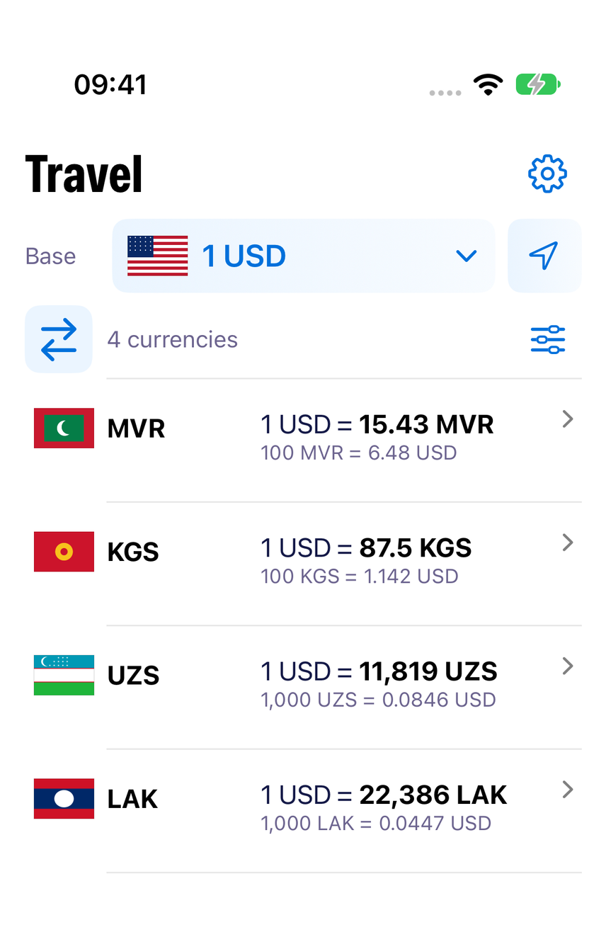 ExNook · iPhone · MVR · KGS · UZS · LAK